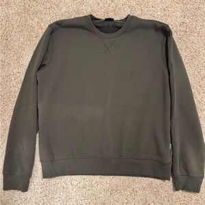 Eddie Bauer Olive Green Sweatshirt with Sherpa Lining